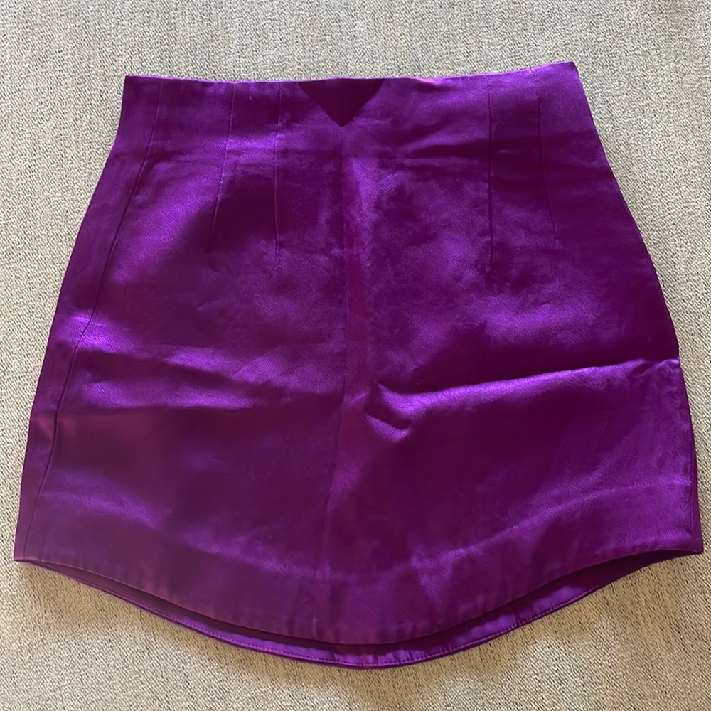Satin effect Mini Skirt
